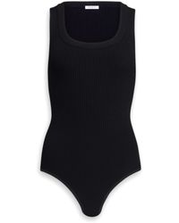 Alaïa - Scoop-Neck Tank Bodysuit - Lyst