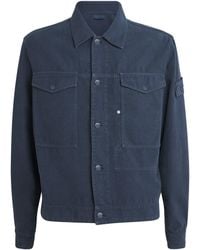 Stone Island - Linen-Blend Ghost Coach Jacket - Lyst