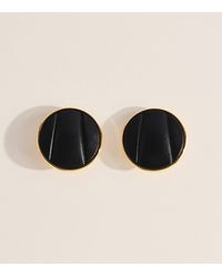 Chloé - Leather Pleats Clip-On Earrings - Lyst