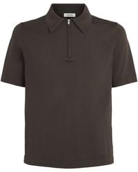 Sandro - Zip-Up Polo Shirt - Lyst