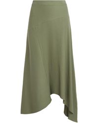 AllSaints - Rib-knit Gia Midi Skirt - Lyst