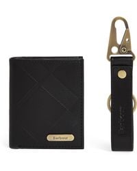 Barbour - Leather Brunton Wallet And Cardholder Gift Set - Lyst