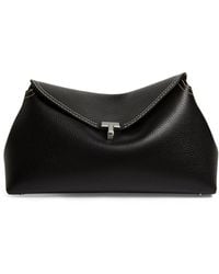 Totême - Leather T-lock Clutch Bag - Lyst