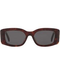 Celine - Squared Oval Triomphe Sunglasses - Lyst