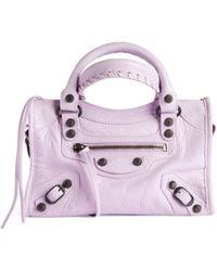 Balenciaga - Mini Leather Le City Top-Handle Bag - Lyst