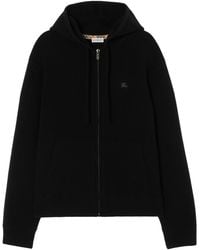 Burberry - Cashmere-Blend Zip-Up Hoodie - Lyst