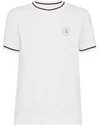 Brunello Cucinelli - Cotton Jersey Logo T-Shirt - Lyst