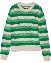 Chinti & Parker - Crochet Striped Sweater - Lyst