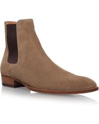 saint laurent wyatt tobacco suede