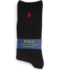 Polo Ralph Lauren - Cotton-blend Classic Crew Socks - Lyst