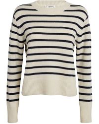 FRAME - Cashmere Striped Sweater - Lyst