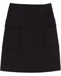 Max Mara - Stretch-Cotton Wrap Midi Skirt - Lyst