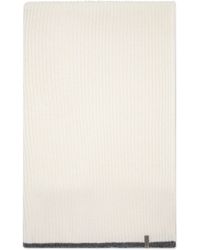 Brunello Cucinelli - Cashmere English Rib Monili Scarf - Lyst