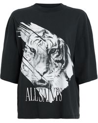 AllSaints - Organic Cotton Prowl Amelie T-shirt - Lyst