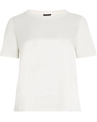 Marina Rinaldi - Satin T-shirt - Lyst