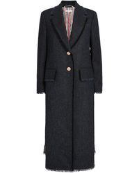 Thom Browne - Wide-Lapel Overcoat - Lyst