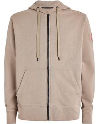 Canada Goose - Cotton Zip-Up Huron Hoodie - Lyst