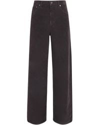 Agolde - Corduroy Ren High-Rise Wide-Leg Jeans - Lyst