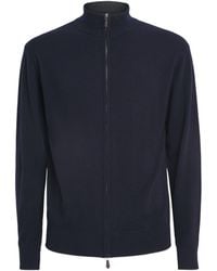N.Peal Cashmere - Organic Cashmere Knightsbridge Zip-Up Cardigan - Lyst