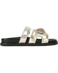 Kurt Geiger - Kurt Geiger Gold Combination Eagle Cut Out - Lyst