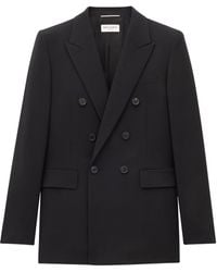 Saint Laurent - Virgin Wool Blazer - Lyst