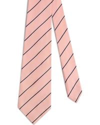 dunhill - Mulberry Silk Stripe Tie - Lyst