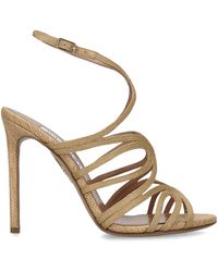 Aquazzura - Raffia Serenade Heeled Sandals 105 - Lyst