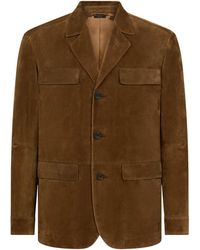Tom Ford - Suede Military Jacket - Lyst