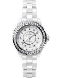 CHANEL - Ceramic, Steel And Diamond J12 Calibre 12.2 Watch - Lyst