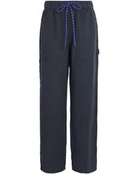 Rag & Bone - Linen Atlas Wide-Leg Trousers - Lyst