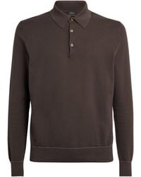 Brioni - Long-Sleeve Polo Shirt - Lyst