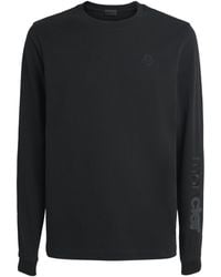 Moncler - Cotton Logo Long-Sleeve T-Shirt - Lyst