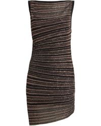 Missoni - Stripe Sleeveless Boat Neck Mini Dress - Lyst