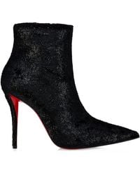 Christian Louboutin - Miss Z Booty Velluto Gloss Ankle Boots 100 - Lyst