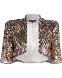 Jenny Packham - Embellished Cristobel Cropped Jacket - Lyst