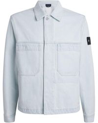 Stone Island - Denim Coach Jacket - Lyst