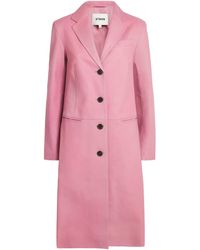 STAUD - Wyatt Leather Trench Coat - Lyst