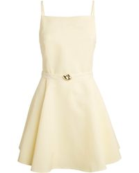 Maje - Satin Embellished Mini Dress - Lyst