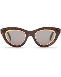 Loewe - Acetate Mini Cat Eye Anagram Sunglasses - Lyst
