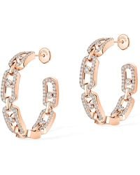 Messika - Small Move Link And Diamond Hoop Earrings - Lyst