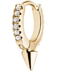 Maria Tash - Single Short Spike Diamond Eternity Hoop Earring - Lyst