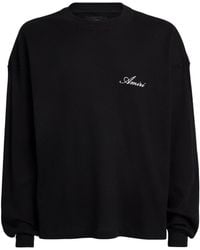 Amiri - Cotton Smoking Wolf Long-Sleeve T-Shirt - Lyst