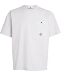 Stone Island - Cotton Logo-Pocket T-Shirt - Lyst
