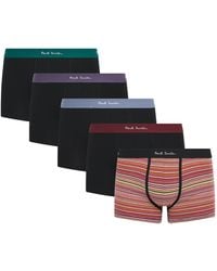 Paul Smith - Stretch-Cotton Signature Stripe Trunks - Lyst