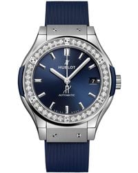 Hublot - Titanium And Diamond Classic Fusion Watch - Lyst