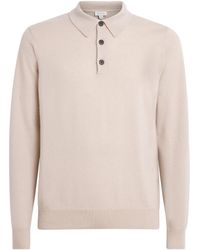 Sunspel - Cashmere Long-Sleeve Polo Shirt - Lyst