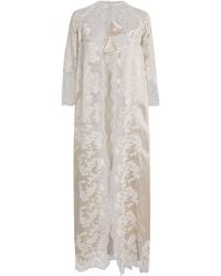 Torlowei - Lace-Trim Elsa Robe - Lyst