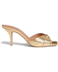 Malone Souliers - X Harrods Exclusive Metallic Leather Embossed Perla Mules 70 - Lyst