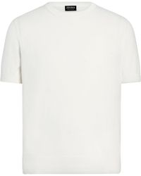 Zegna - Cotton Knit T-shirt - Lyst