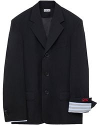 Loewe - Wool-Blend Layered-Cuff Blazer - Lyst